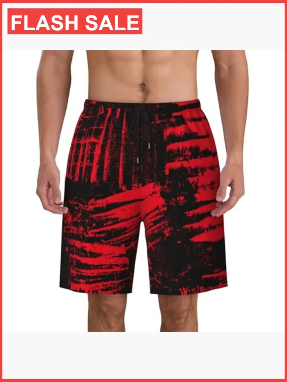 Mens Quick Dry Swim Trunks with Mesh Lining Board Shorts